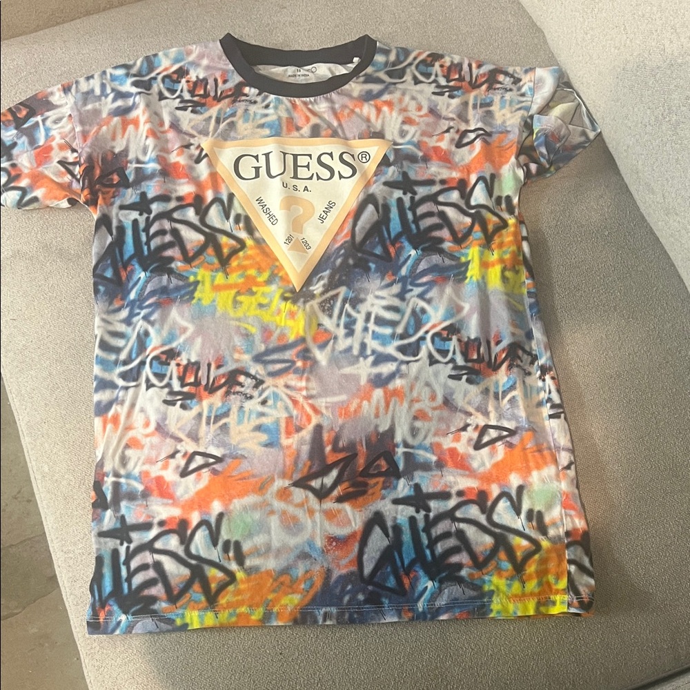 GUESS Kids Multicolor Graffiti Tee